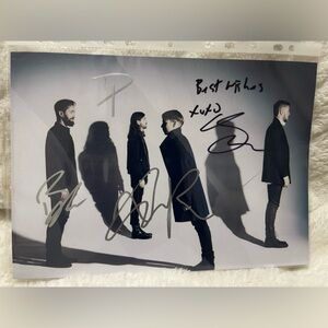 Imagine Dragons Hand Signed Autographed Photo COA  Entire Band